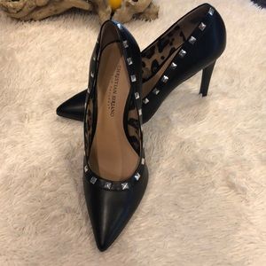 Silver Studded Heels